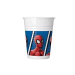 Πλαστικά ποτήρια 200ml Spiderman (8τμχ)