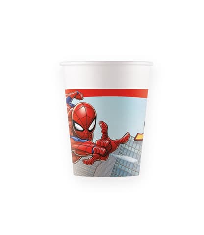 Χάρτινα ποτήρια 200ml Spiderman (8τμχ)