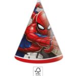 Χάρτινα καπέλα πάρτυ Spiderman (6τμχ)