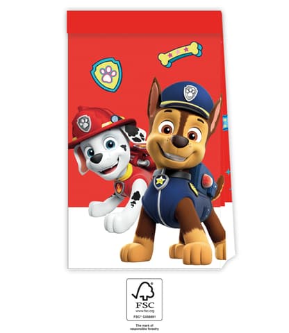 Χάρτινες τσάντες δώρων Paw Patrol – Ready For Action (4τμχ)