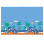 Τραπεζομάντηλο πλαστικό Stitch 120x180cm (1τμχ)