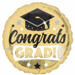 Μπαλόνι Χρυσό “Congratulations Grad”