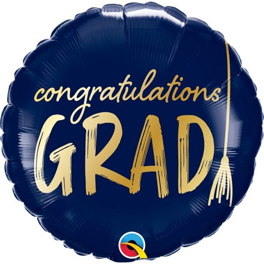 Μπαλόνι Foil "Congratulations Grad'' μπλε 43εκ.