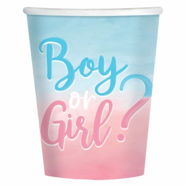 Ποτήρια 250ml "Boy or Girl" (8τμχ)