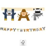 Χάρτινη γιρλάντα "Happy Birthday" Ζοο