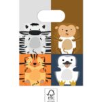 Χάρτινες τσάντες δώρων Zoo (4τμχ)