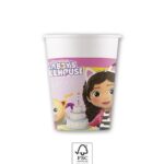 Χάρτινα ποτήρια Gabby's Dollhouse 200ml (6τμχ)