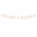 Γιρλάντα ροζ “Bride – Groom” 155cm