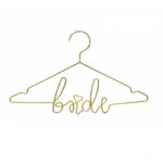 Μεταλλική χρυσή κρεμάστρα “Bride”