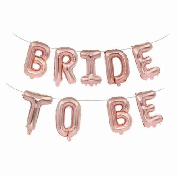 Μπαλόνια ροζ χρυσό “Bride to Be”