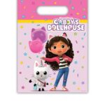 Πλαστικές τσάντες δώρων Gabby's Dollhouse (6τμχ)