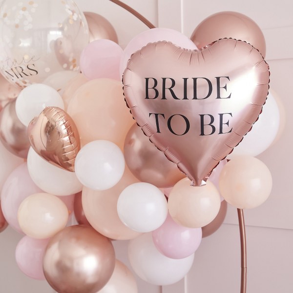 Γιρλάντα με μπαλόνια "Bride to be" (65τμχ) DIY