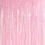 Foil κουρτίνα διακόσμησης ροζ 100x195cm