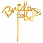 Topper τούρτας χρυσό "Bride to be"