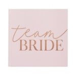 Βελούδινο βιβλίο ευχών "Team Bride"