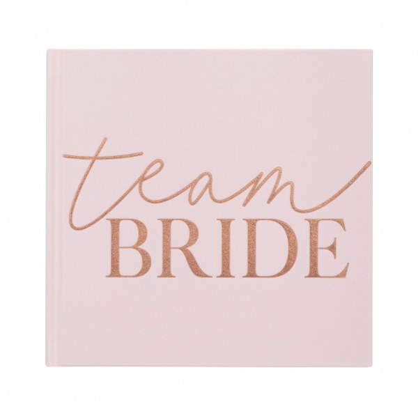 Βελούδινο βιβλίο ευχών "Team Bride"