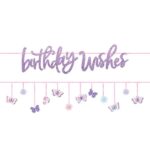 Μπάνερ Πεταλούδες “Birthday Wishes” 365cm (2 τεμ)