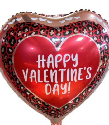 Μπαλόνι Καρδιά Valentine’s Day – Animal Print