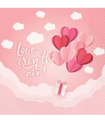 Χαρτοπετσέτες Love is in the air (20 τεμ)