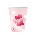 Χάρτινα ποτήρια Love is in the air (6τεμ)