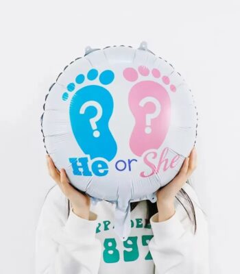 Μπαλόνι πατουσάκια – He Or She 45cm