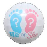 Μπαλόνι πατουσάκια – He Or She 45cm