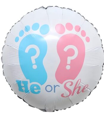Μπαλόνι πατουσάκια – He Or She 45cm
