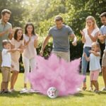 Λευκή Μπάλα Gender Reveal Boy or Girl με Πούδρα - Image 2