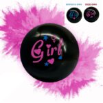 Μαύρη Μπάλα Gender Reveal Boy or Girl με Πούδρα