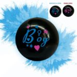 Μαύρη Μπάλα Gender Reveal Boy or Girl με Πούδρα - Image 3