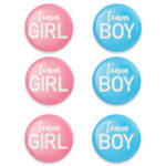 Κονκάρδες Team Girl-Team Boy (6 τεμ)