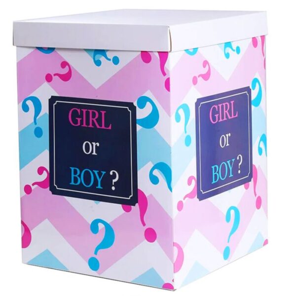 Surprise Balloon Box Gender Reveal Boy or Girl