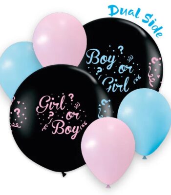 Σετ Μπαλόνια για Gender Reveal (5 τεμ)
